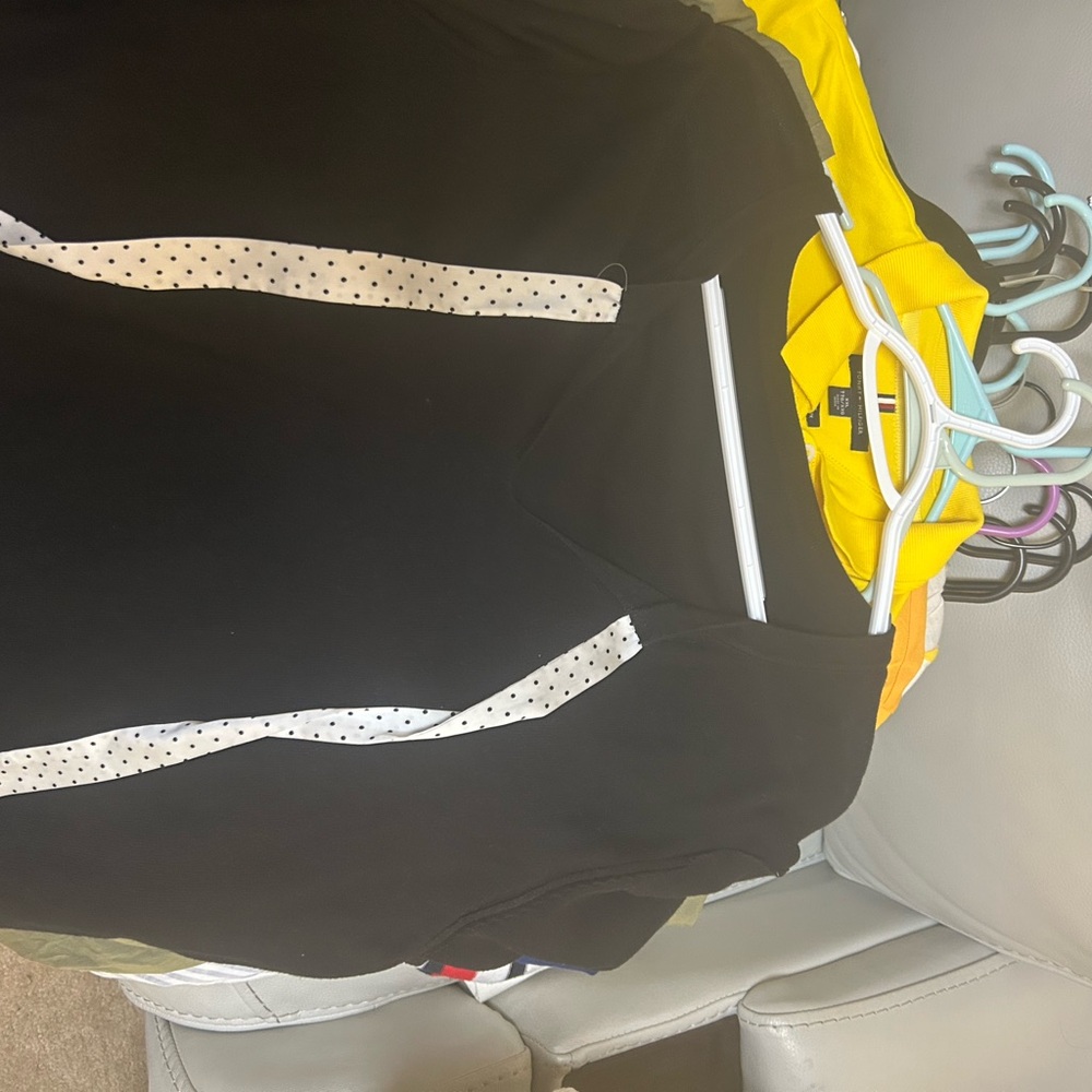 Tommy Hilfiger Black Button Down Shirt with White Accents